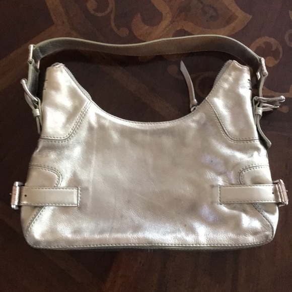 Vintage Michael Kors Gold Leather Purse Shoulder Bag - Picture 8 of 11